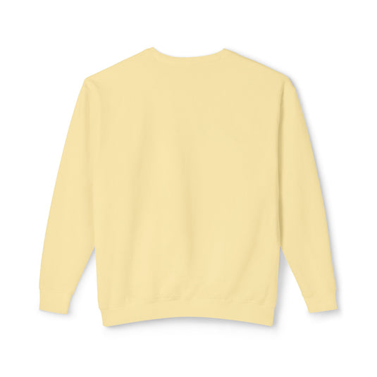 Adventure Awaits Unisex Lightweight Crewneck Sweatshirt - Airplane Design