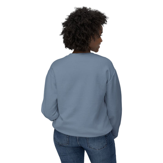 Adventure Awaits Unisex Lightweight Crewneck Sweatshirt - Airplane Design