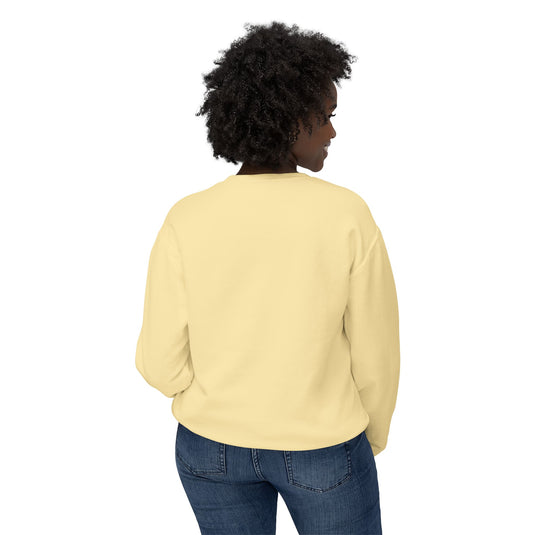 Adventure Awaits Unisex Lightweight Crewneck Sweatshirt - Airplane Design