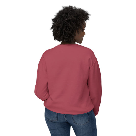 Adventure Awaits Unisex Lightweight Crewneck Sweatshirt - Airplane Design